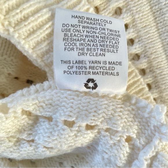 Pink Rose Womens Cream Sweater Size Small - Picture 11 of 12